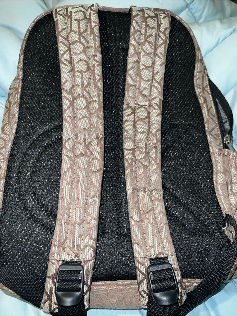 Calvin Klein Brown Monogram Backpack - Picture 5 of 6